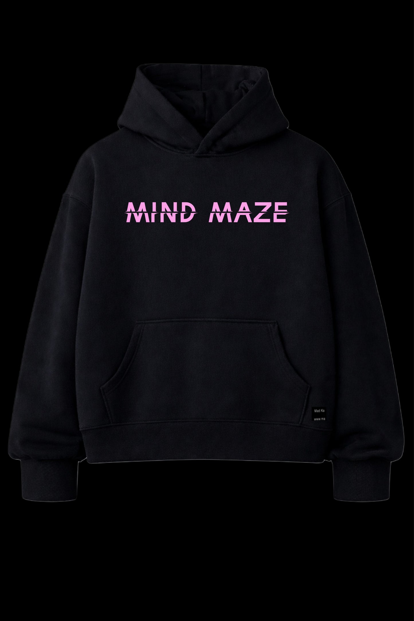 mind-maze-hoodie-black-pink