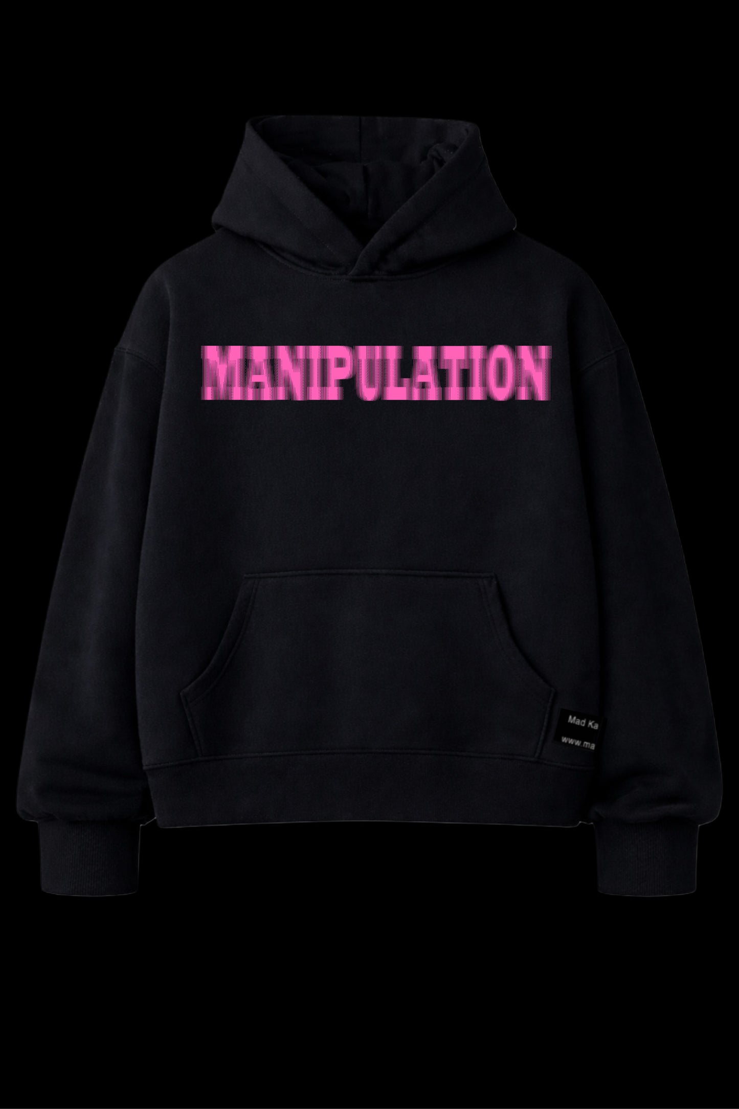 Manipulation-hoodie-black-pink