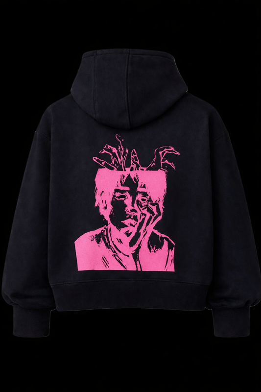 mind-maze-hoodie-black-pink