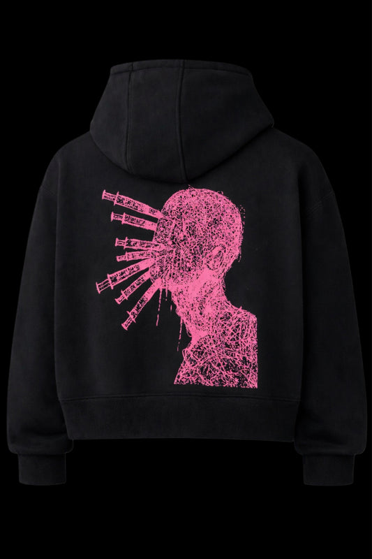Manipulation-hoodie-black-pink