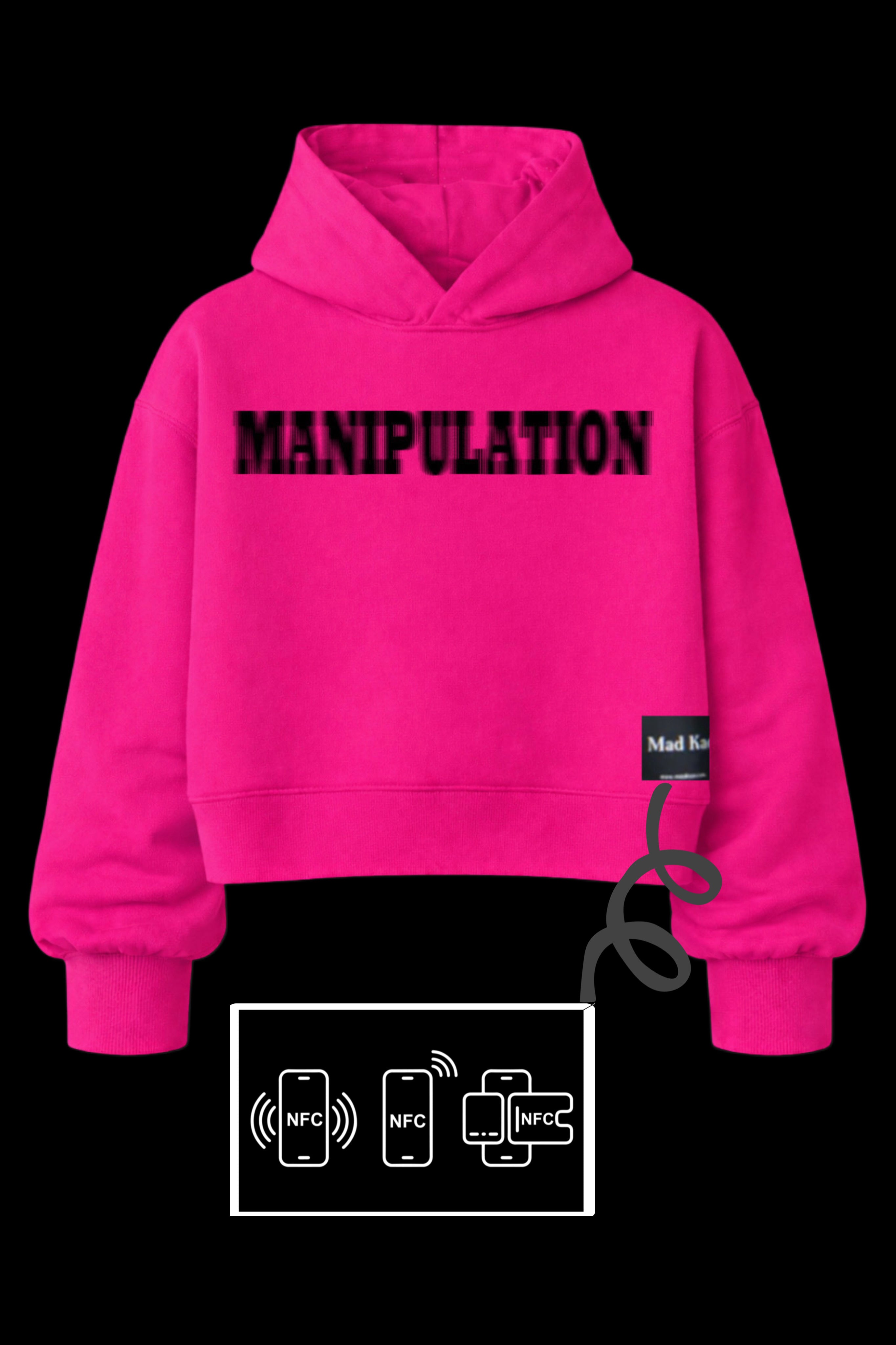 Manipulation-hoodie-pink-women