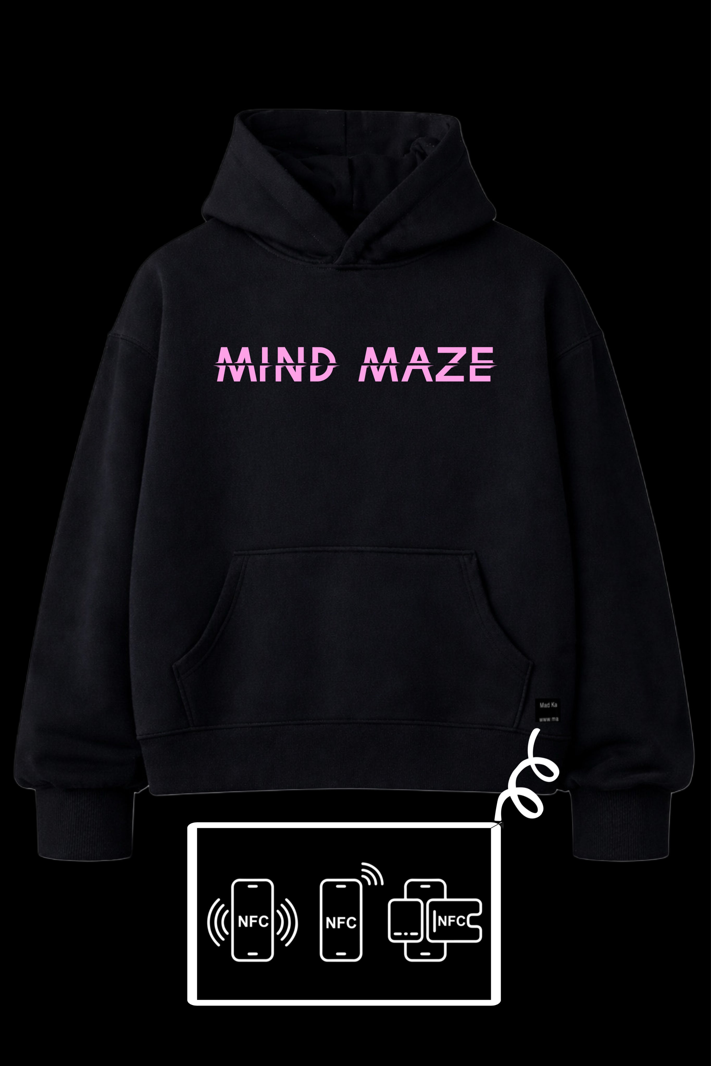 mind-maze-hoodie-black-pink