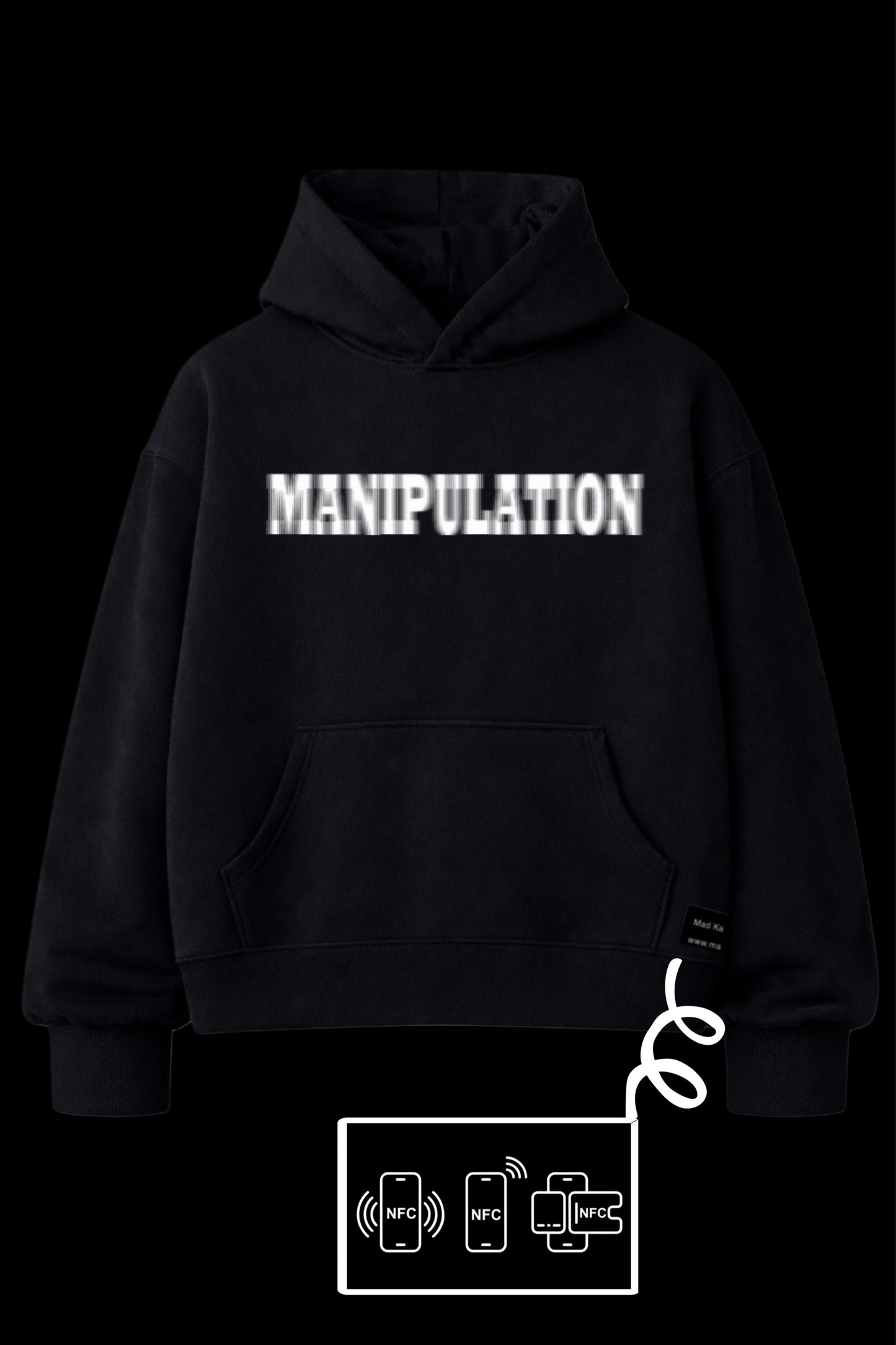 Manipulation-hoodie-black