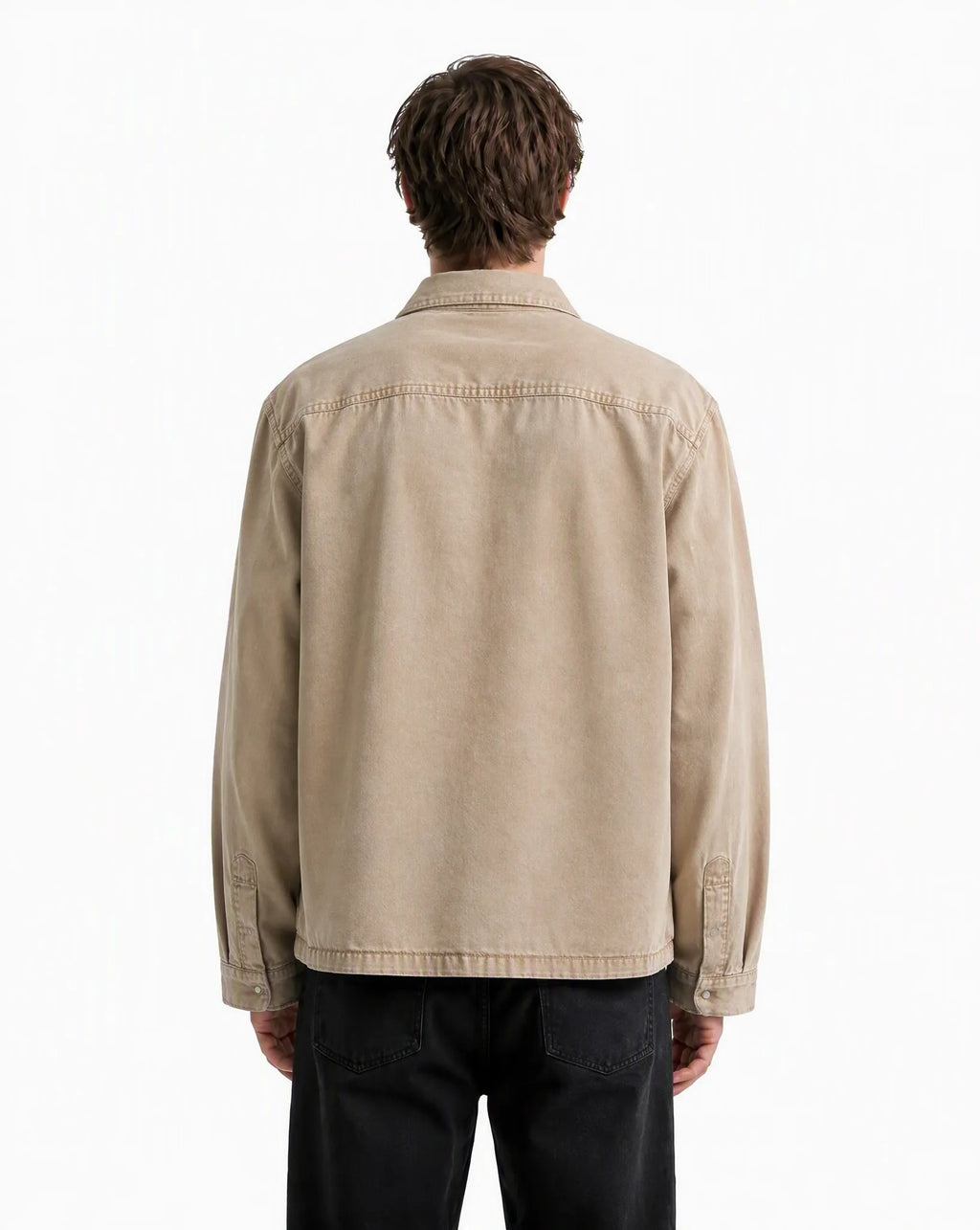 WASHED BEIGE UTILITY SHIRT