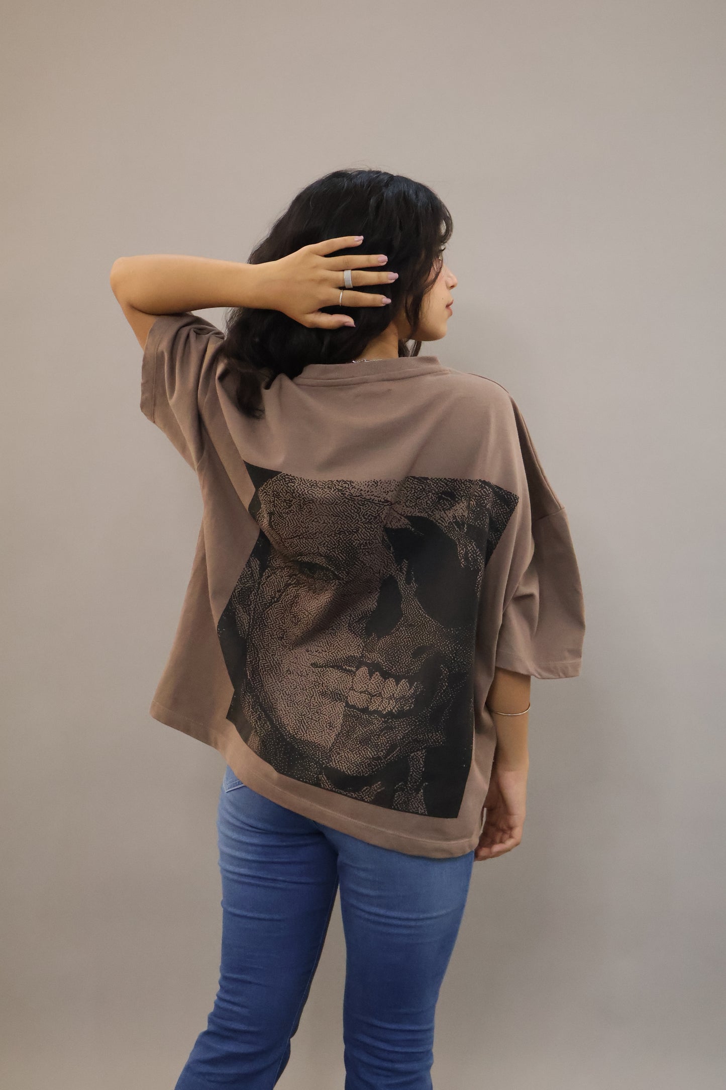 Mortal veins t-shirt brown unisexual