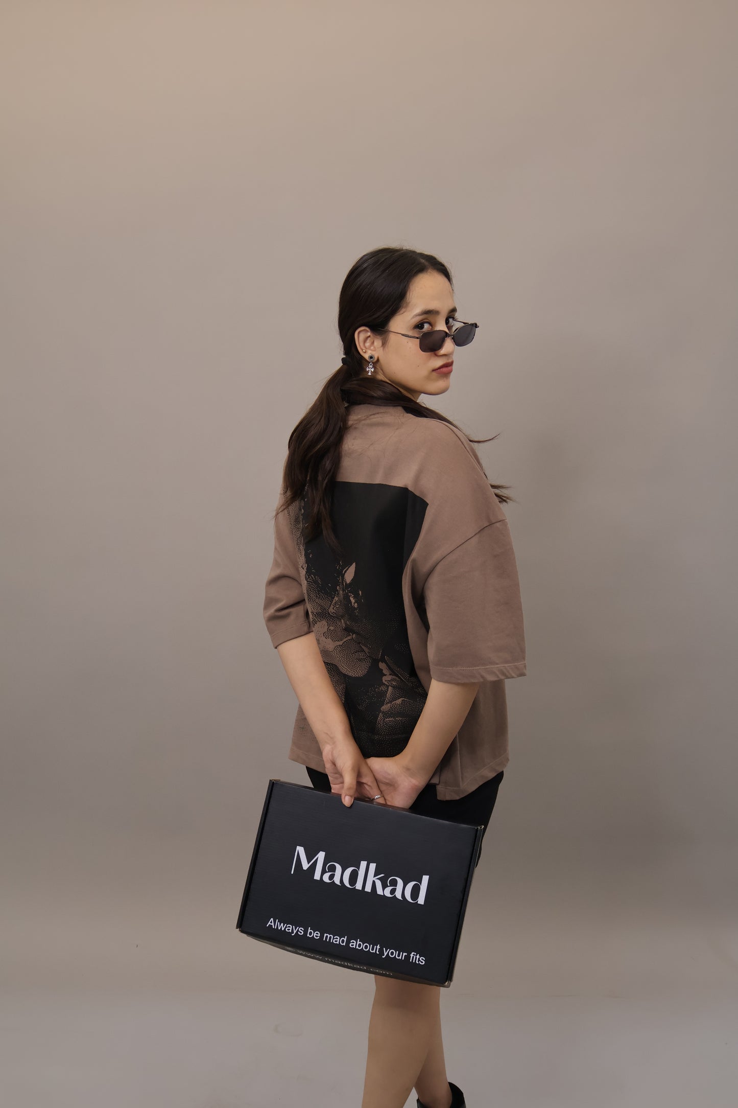 KAL PAR SAWAL HAI T-SHIRT BROWN