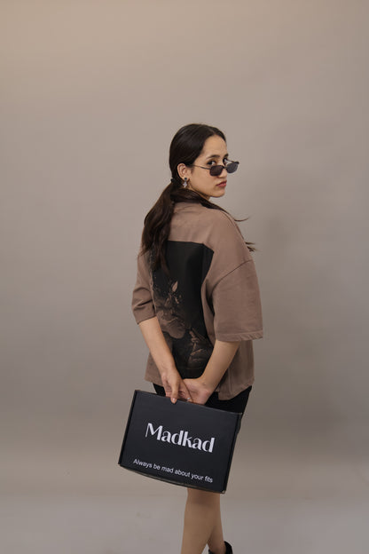 KAL PAR SAWAL HAI T-SHIRT BROWN