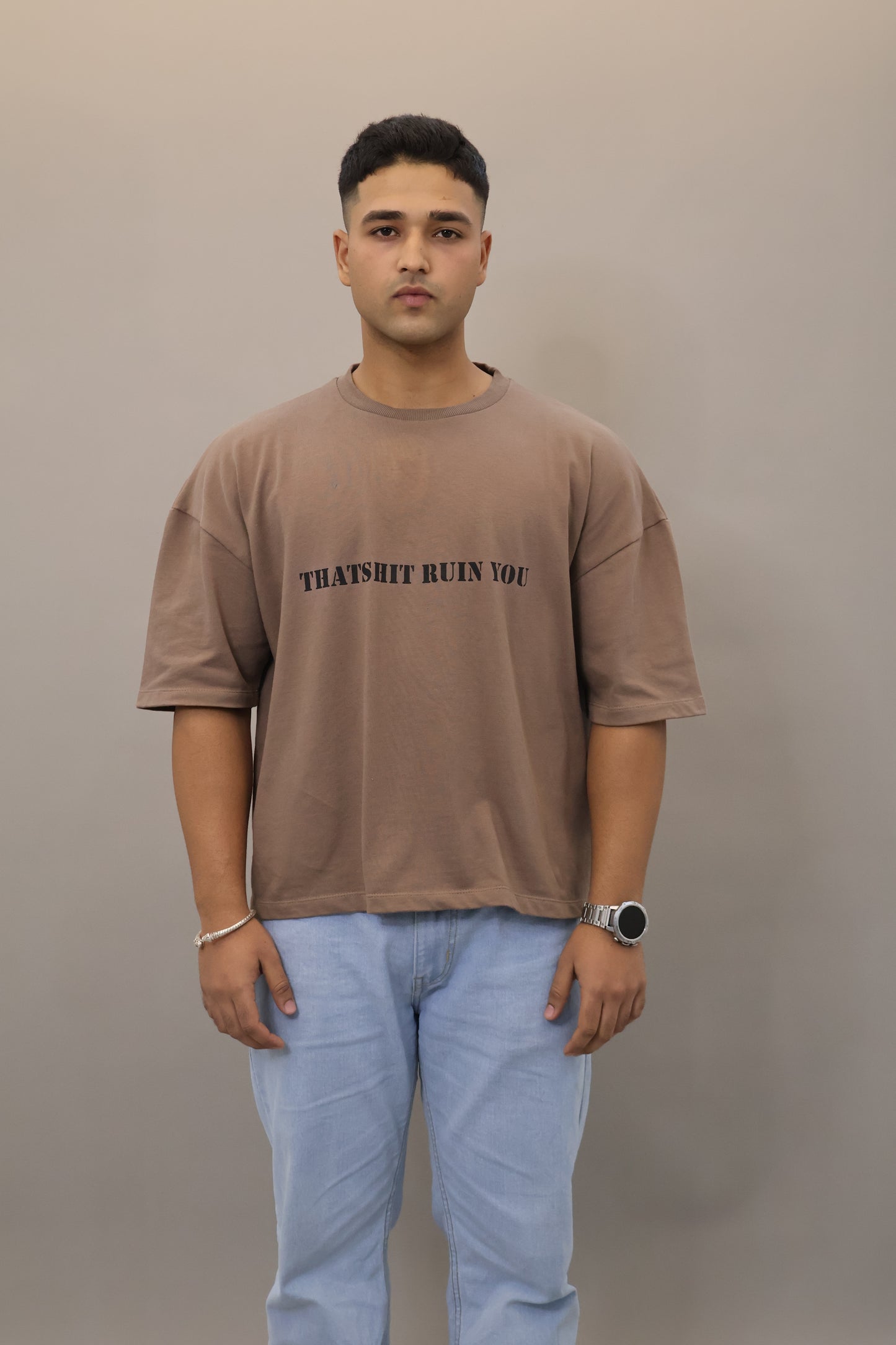 Mortal veins t-shirt brown unisexual