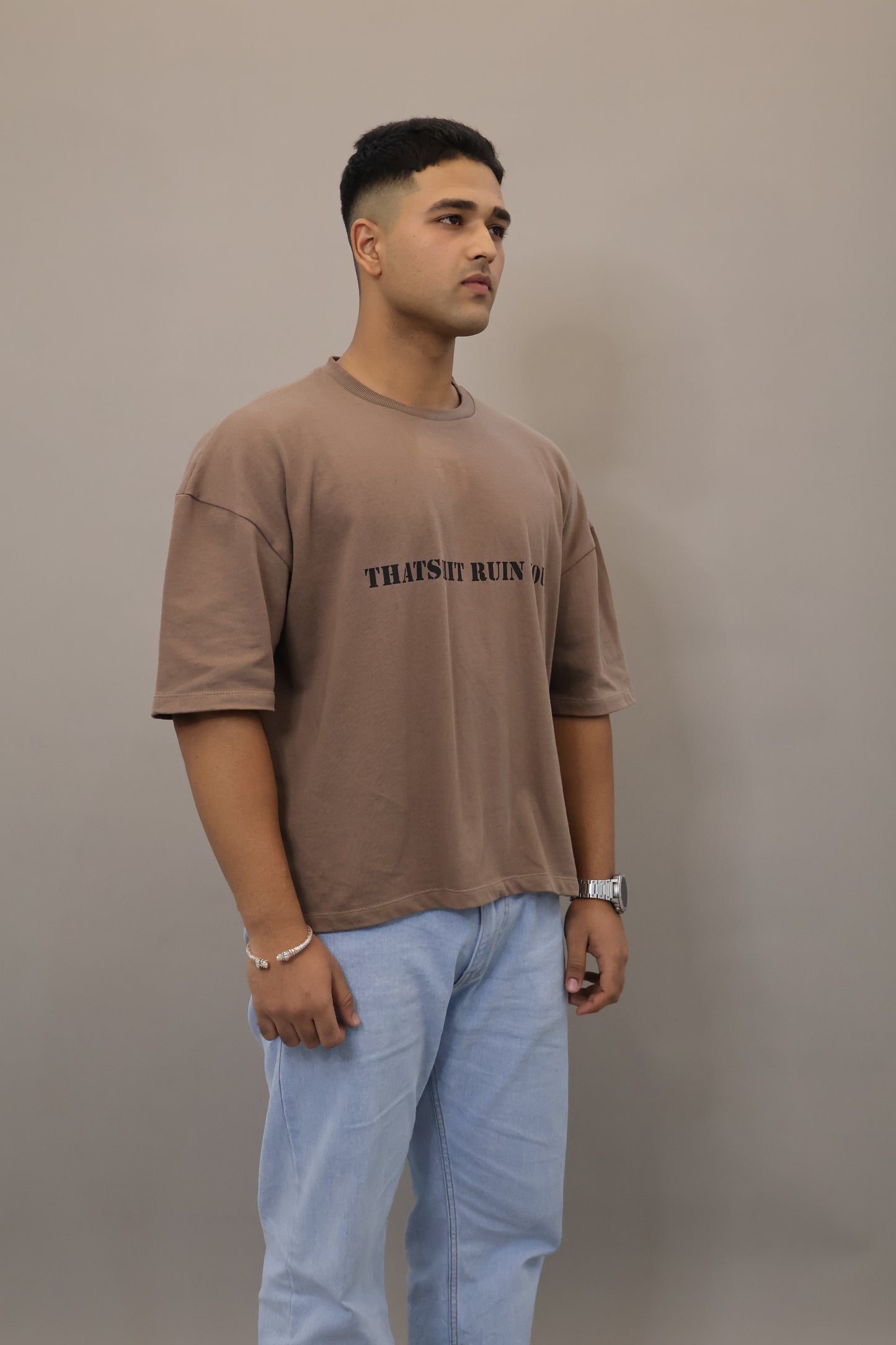 Mortal veins t-shirt brown unisexual