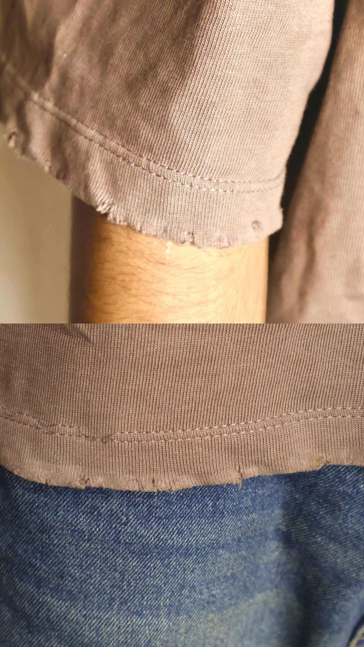 Mortal veins t-shirt brown unisexual