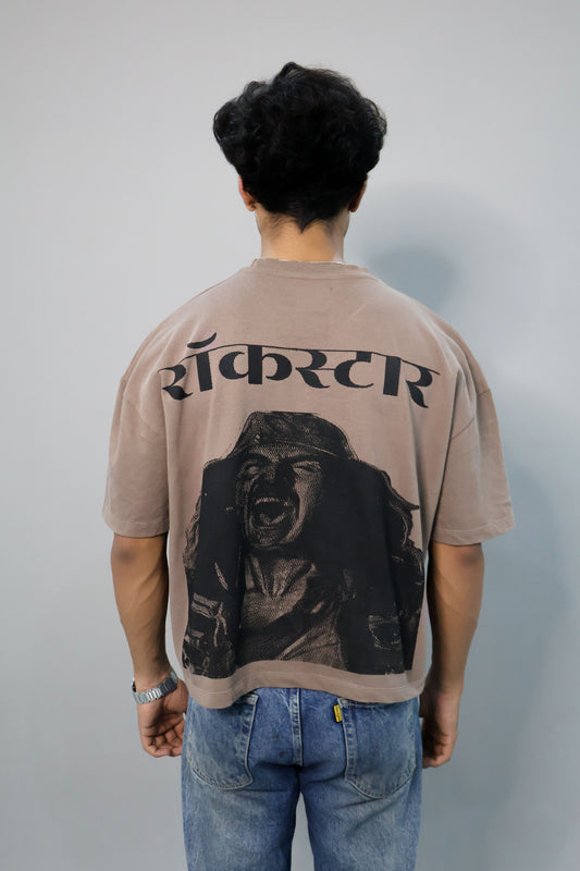 ROCKSTAR T-SHIRT BROWN