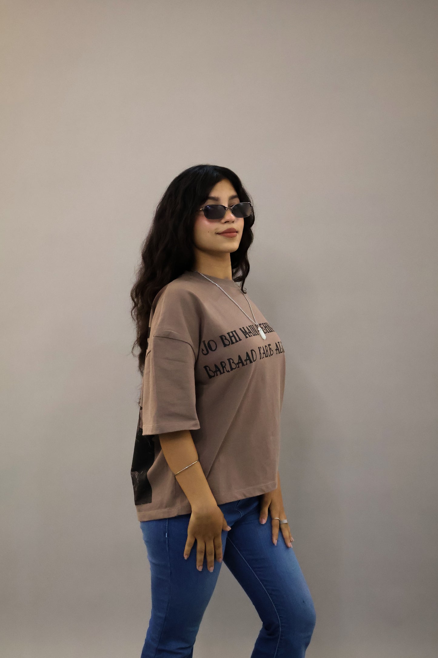 ROCKSTAR T-SHIRT BROWN