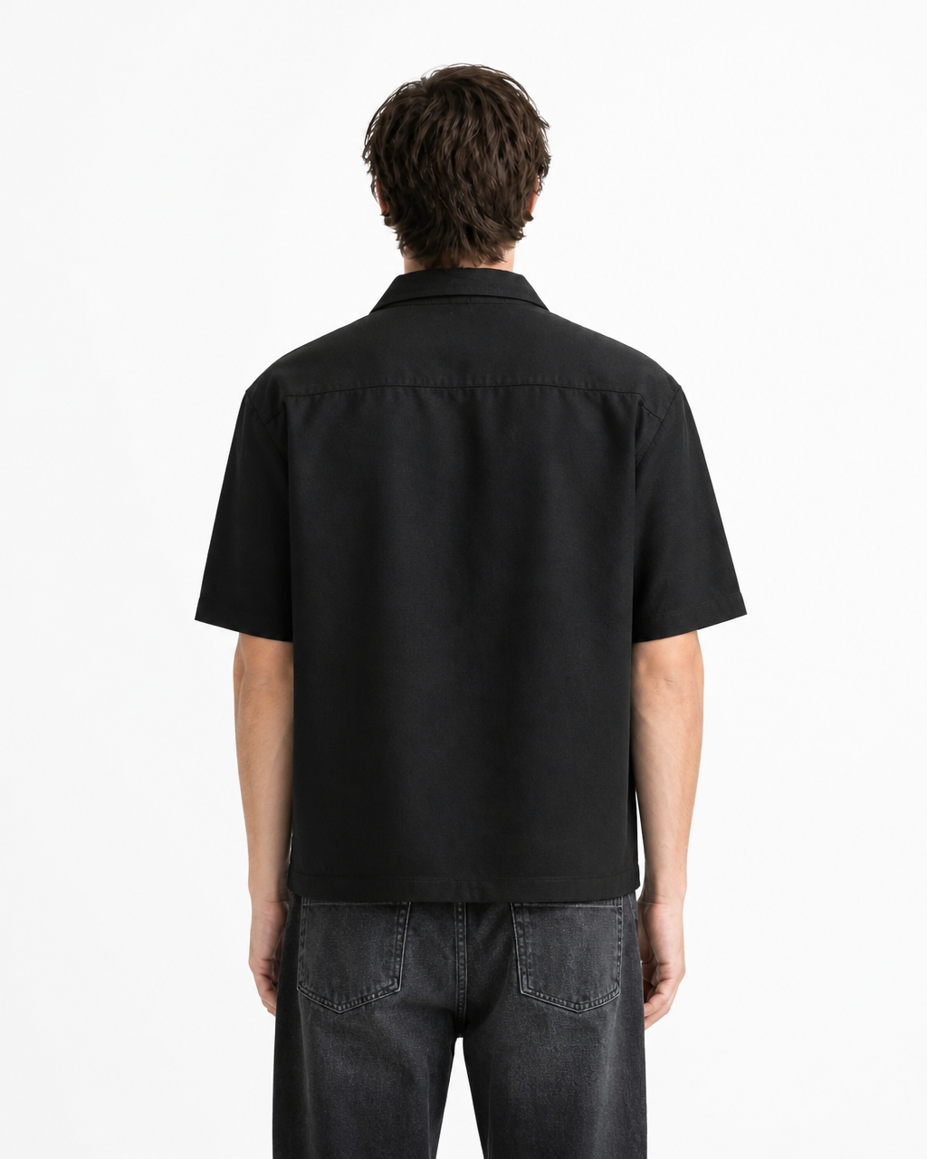 BLACK BOXY SHIRT