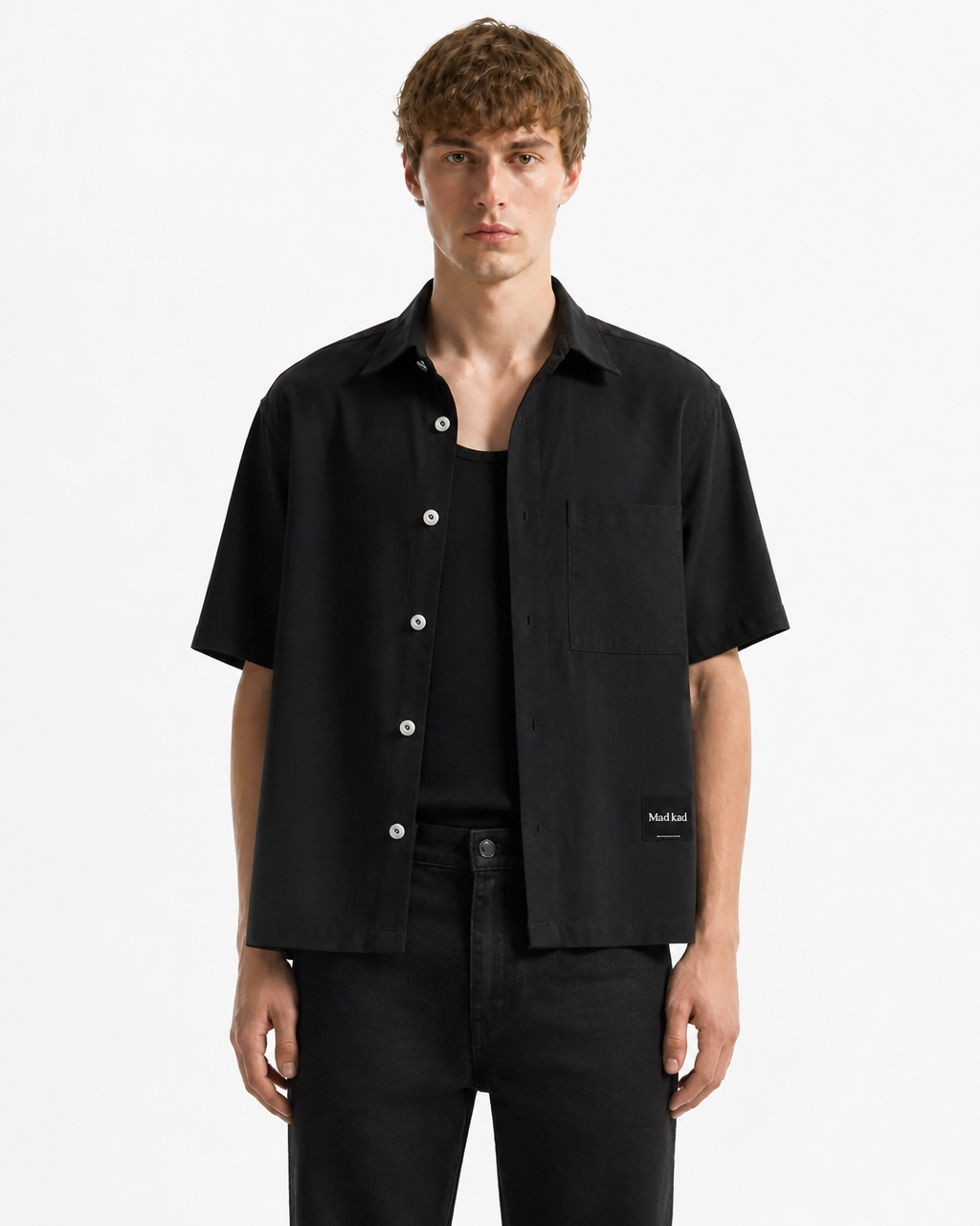 BLACK BOXY SHIRT