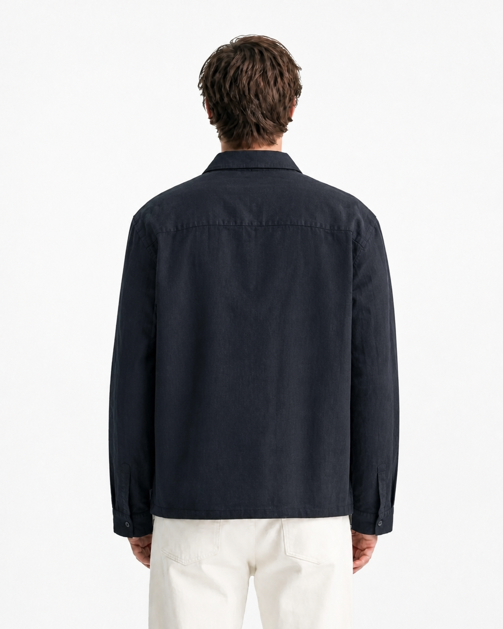 LINEN SHIRT CHARCOAL GREY