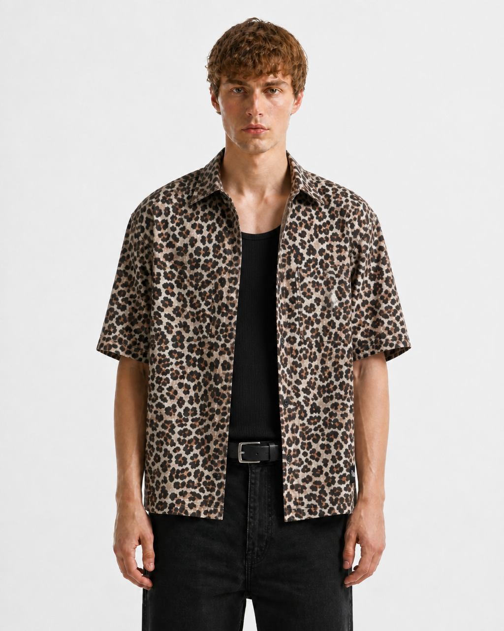 LEOPARD BOXY SHIRT