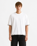 EYELET WHITE TEE