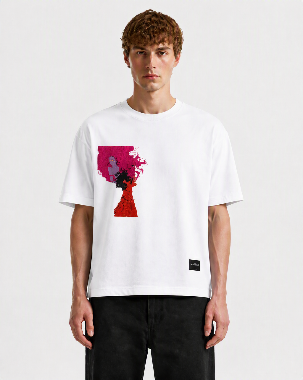 EMBRIODERY ASHES T-SHIRT WHITE