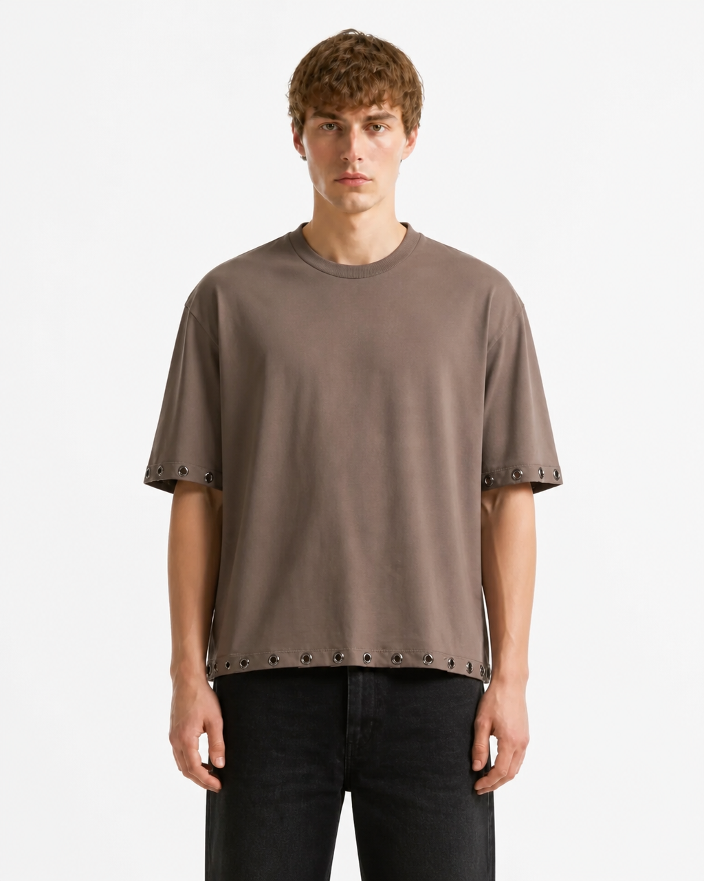 EYELET WHITE TEE
