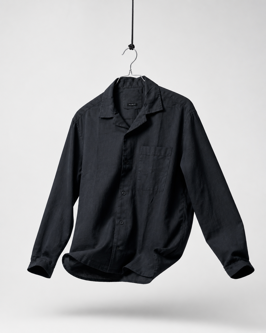 LINEN SHIRT CHARCOAL GREY